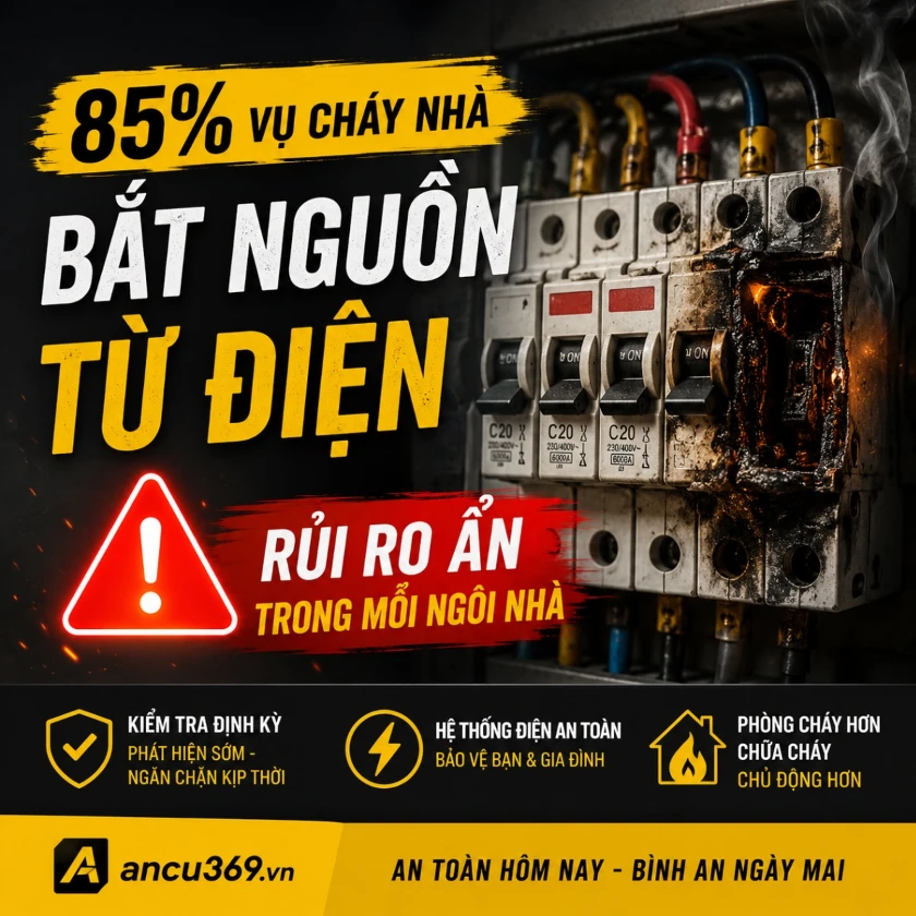 Case Study: Tủ Điện 6 Năm Không Kiểm Tra — Phát Hiện CB Suýt Gây Hỏa Hoạn