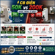 CB Điện 50K vs 200K — Khác Nhau Ở Đâu Và Vì Sao Không Nên Chọn Quá Rẻ?